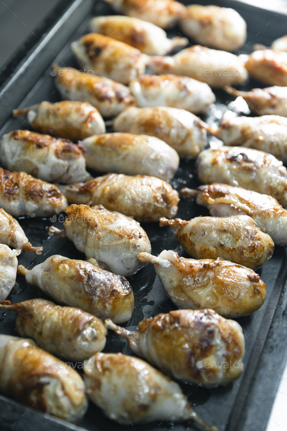 Juicy roasted quail breast Stock Photo by grafvision PhotoDune